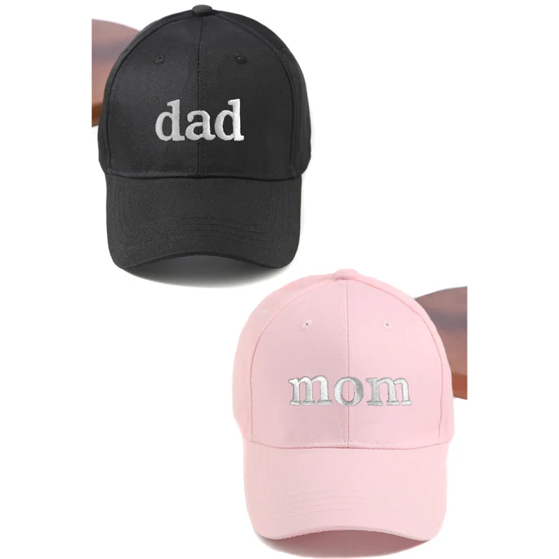 Beyaz Mom & Dad Set Şapkalar