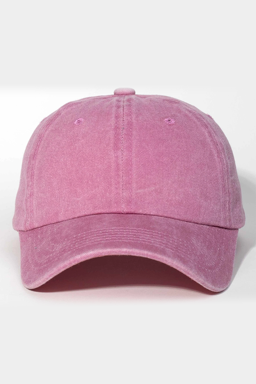 Bordo Düz Yıkamalı Şapka | Kişiye Özel Nakış