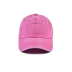 Pembe Düz Yıkamalı Şapka | Kişiye Özel Nakış