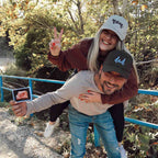 Lacivert-Pembe Mom & Dad Vintage Şapka