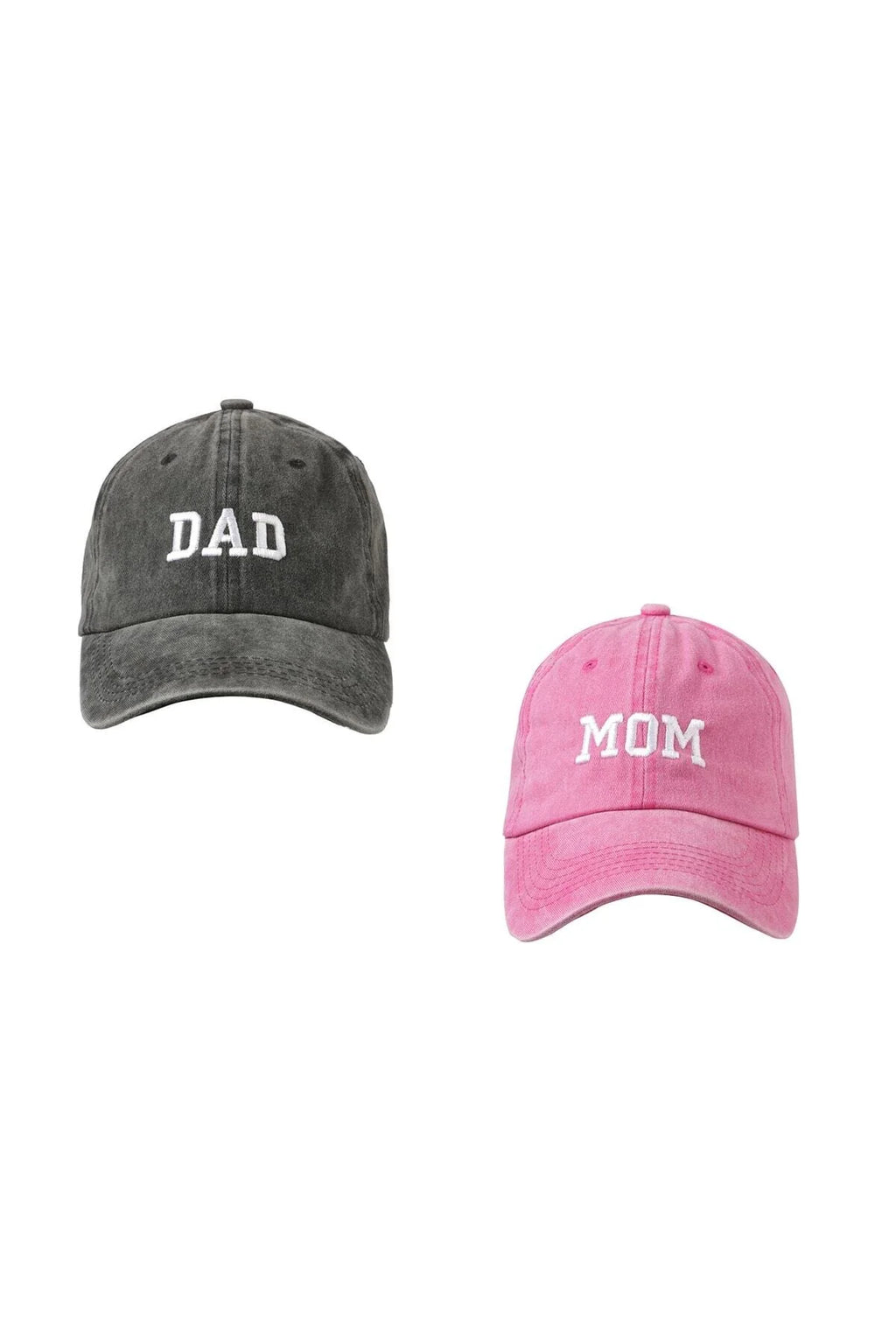 Siyah-Pembe Mom & Dad Vintage Şapka